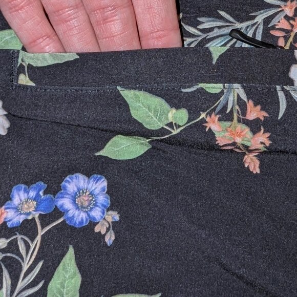 Athleta | Tropical Print Hudson Board Shorts Swim Black Floral | Size 0 - Picture 5 of 13